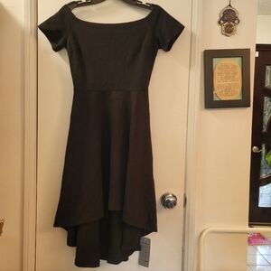 Off The Shoulder Coctail Dress Hi Low Dress